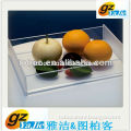 hot sale and high quality transparent acrylic fruit tray